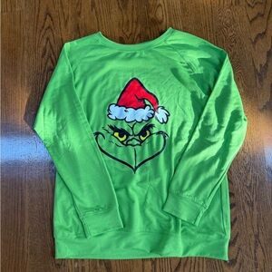 Green Grinch Woman’s Thin Sweatshirt